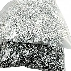 Prong Snap Fasteners 8 mm 0,31" For Baby Clothes Off White Color 1800 Pieces ERBCLK0008PKBEYAZ