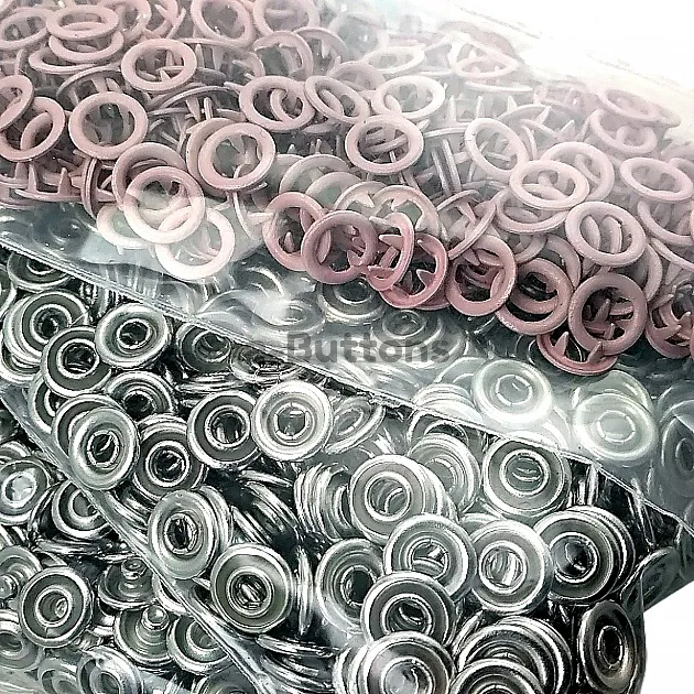 0,31" Prong Snap Fasteners 8 mm For Baby Clothes 500 Pieces Purple Color ERBCLK0008PMOR