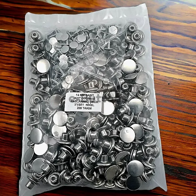 22L 35/64" Jeans Button 14 mm Stainless Steel ERK0140PPK