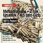 Metal Cord 4.5 mm Inlet 2 cm Length 50 Pcs/Pack E 2092PROMO