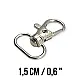 Keychain Hook 15 mm Spring Swivel Hooks - Paris Hook - Parrot Hook A 511 Keychain Hook 15 mm Spring Swivel Hooks - Paris Hook - Parrot Hook A 511