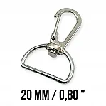 Spring Swivel Wire Hook 20 mm Almond Hook - Parrot Hook A 515