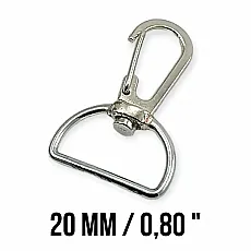 Spring Swivel Wire Hook 20 mm Almond Hook - Parrot Hook A 515