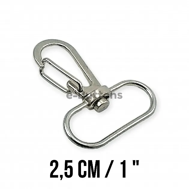 Papağan Kanca 25 mm Badem Kanca - Yaylı Döner Telli Kanca A 516 Papağan Kanca 25 mm Badem Kanca - Yaylı Döner Telli Kanca A 516