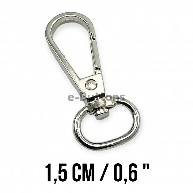 Almond Hook 14 mm Parrot Hook - Spring Swivel Hook A 530 Almond Hook 14 mm Parrot Hook - Spring Swivel Hook A 530