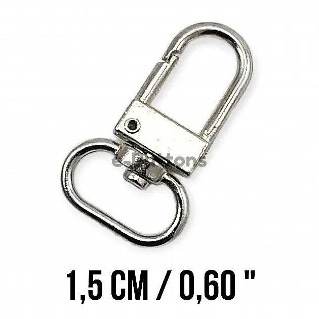 Lock Hook 14 mm Parrot Hook - Spring Swivel Hook A 546 Lock Hook 14 mm Parrot Hook - Spring Swivel Hook A 546