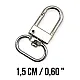 Lock Hook 14 mm Parrot Hook - Spring Swivel Hook A 546 Lock Hook 14 mm Parrot Hook - Spring Swivel Hook A 546