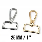 Almond Hook 25 mm Parrot Hook - Spring Swivel Hook A 551