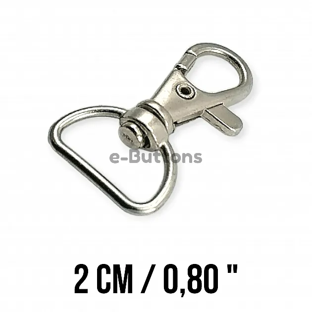 Keychain Hook 18 mm Spring Swivel Hooks - Paris Hook - Parrot Hook A 557 Keychain Hook 18 mm Spring Swivel Hooks - Paris Hook - Parrot Hook A 557