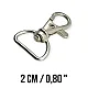 Keychain Hook 18 mm Spring Swivel Hooks - Paris Hook - Parrot Hook A 557 Keychain Hook 18 mm Spring Swivel Hooks - Paris Hook - Parrot Hook A 557