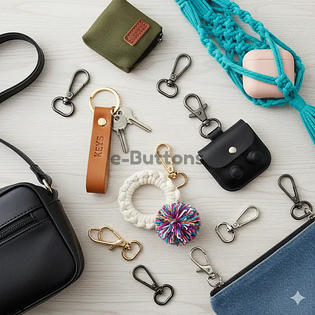 Parrot Hook 10 mm Almond Hook - Spring Swivel Hook A 579