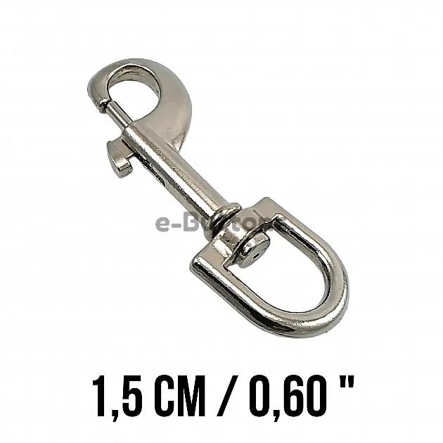 15 mm Gemici Kanca - Tasma Kancası - Yaylı Döner Kanca A 588 15 mm Gemici Kanca - Tasma Kancası - Yaylı Döner Kanca A 588