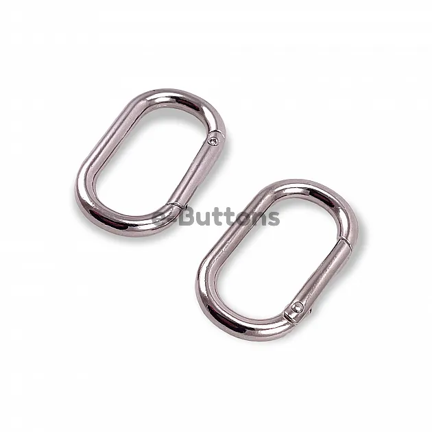 Oval Spring Ring 16 mm Key Chain Ring - Clamp A 461 Oval Spring Ring 16 mm Key Chain Ring - Clamp A 461