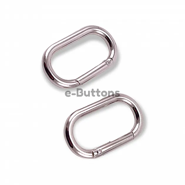 Oval Spring Ring 16 mm Key Chain Ring - Clamp A 461 Oval Spring Ring 16 mm Key Chain Ring - Clamp A 461
