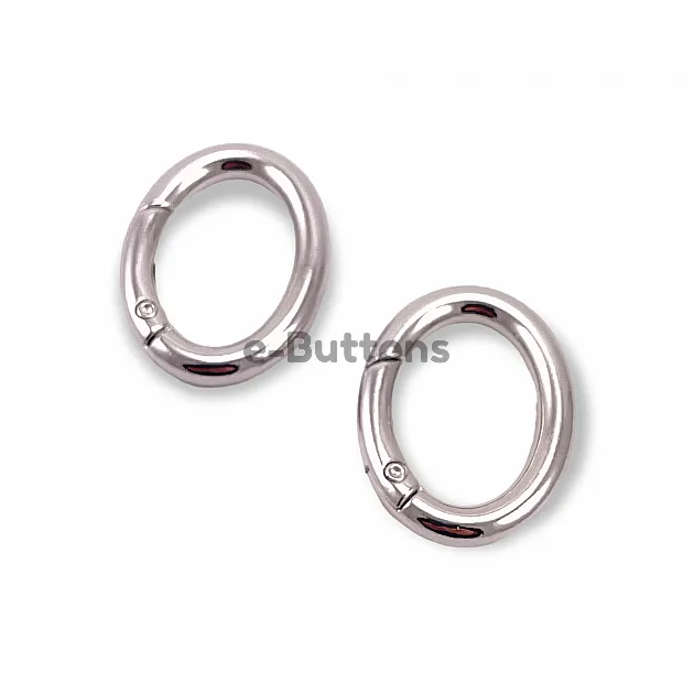 Spring Ring 2,5 cm Metal Egg Shape Spring Bag Ring A 467 Spring Ring 2,5 cm Metal Egg Shape Spring Bag Ring A 467