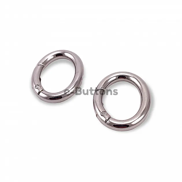 Spring Ring 2,5 cm Metal Egg Shape Spring Bag Ring A 467 Spring Ring 2,5 cm Metal Egg Shape Spring Bag Ring A 467