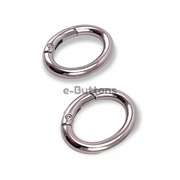 Spring Ring 2,5 cm Metal Egg Shape Spring Bag Ring A 467 Spring Ring 2,5 cm Metal Egg Shape Spring Bag Ring A 467
