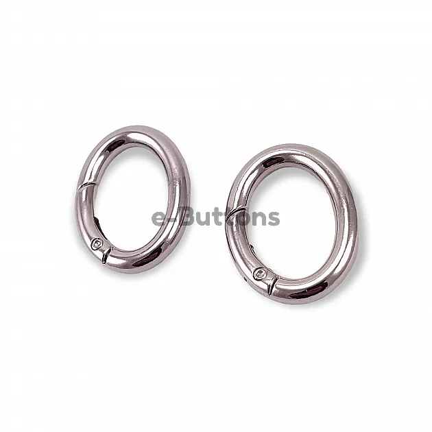 Spring Ring 2,5 cm Metal Egg Shape Spring Bag Ring A 467 Spring Ring 2,5 cm Metal Egg Shape Spring Bag Ring A 467