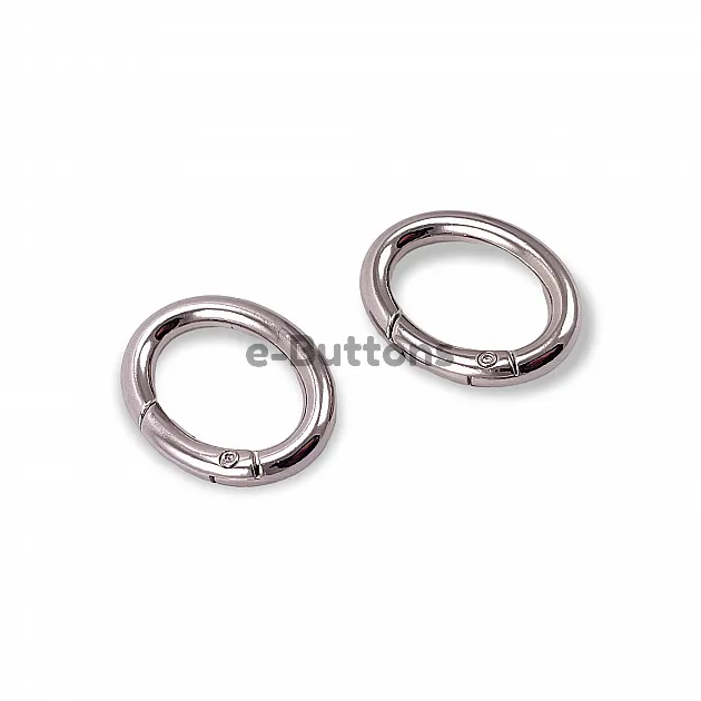 Spring Ring 2,5 cm Metal Egg Shape Spring Bag Ring A 467 Spring Ring 2,5 cm Metal Egg Shape Spring Bag Ring A 467