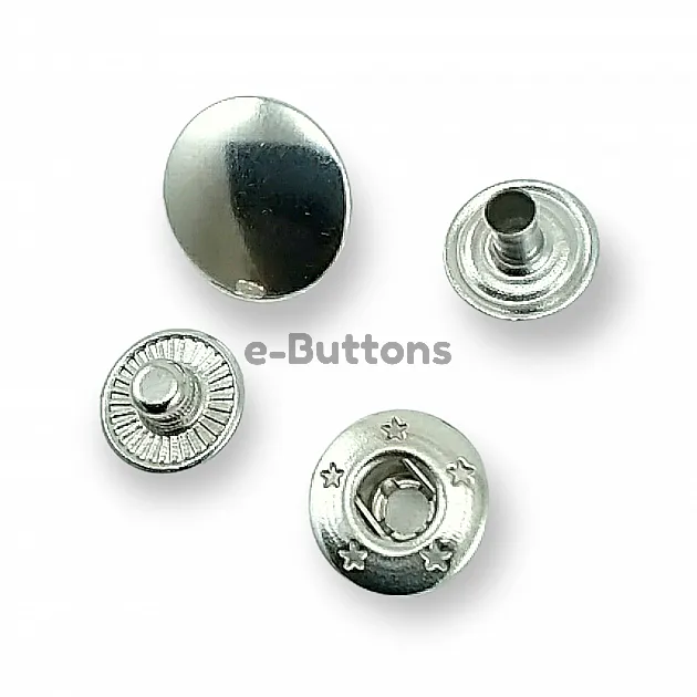 Snap Fastener 15 mm 3/4" 54 System Set of 4 - 144 pcs C00016 Snap Fastener 15 mm 3/4" 54 System Set of 4 - 144 pcs C00016