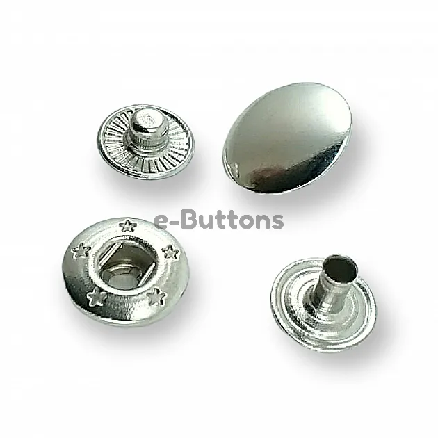 Snap Fastener 15 mm 3/4" 54 System Set of 4 - 144 pcs C00016 Snap Fastener 15 mm 3/4" 54 System Set of 4 - 144 pcs C00016