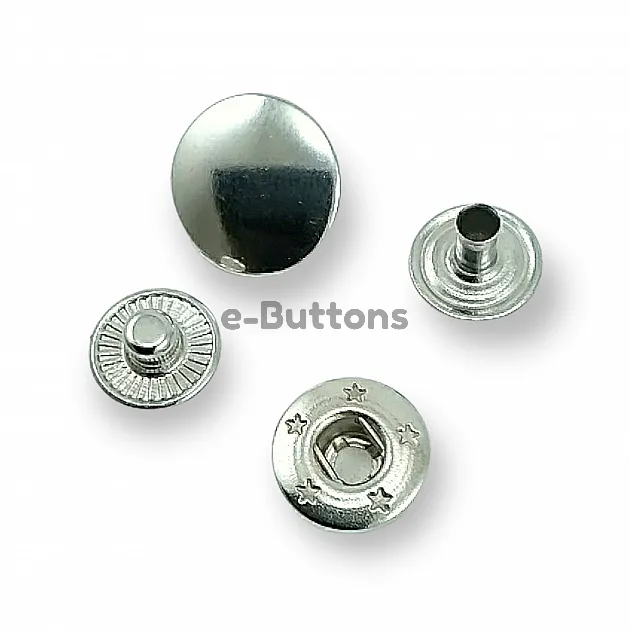 Snap Fastener 15 mm 3/4" 54 System Set of 4 - 144 pcs C00016 Snap Fastener 15 mm 3/4" 54 System Set of 4 - 144 pcs C00016