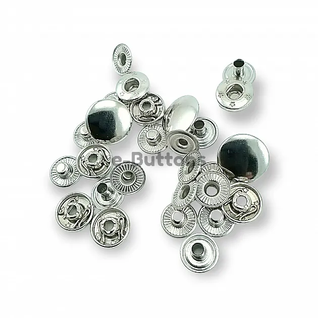 Snap Fastener 15 mm 3/4" 54 System Set of 4 - 144 pcs C00016 Snap Fastener 15 mm 3/4" 54 System Set of 4 - 144 pcs C00016