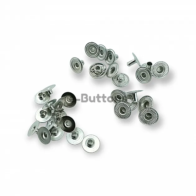 Hidden 10 mm 16L / 25/64" Snap Fastener 54 System Brass Snap Fastener Set of 4 - 144 pcs/ Paket C00017