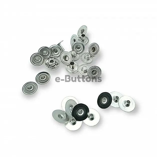 12 mm 54 System Hidden Snap Fastener 20L / 15/32" Brass Set of 4 C00018