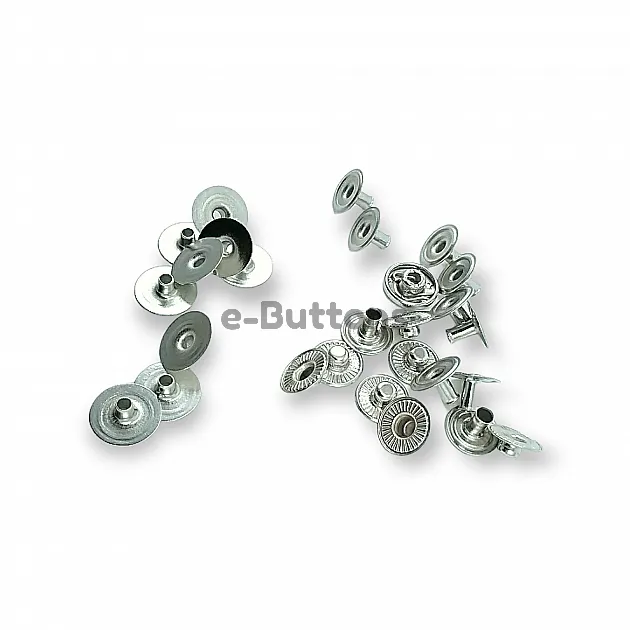 12 mm 54 System Hidden Snap Fastener 20L / 15/32" Brass Set of 4 C00018