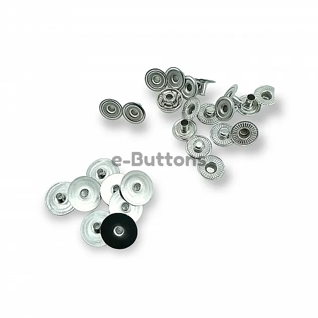 14 mm 22L / 35/64" Hidden Snap Fastener 54 System Brass Snap Fastener Set of 4 144 Pieces C00019