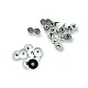 14 mm 22L / 35/64" Hidden Snap Fastener 54 System Brass Snap Fastener Set of 4 144 Pieces C00019