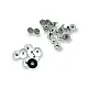 14 mm 22L / 35/64" Hidden Snap Fastener 54 System Brass Snap Fastener Set of 4 144 Pieces C00019