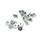 Hidden Snap Fastener 16 mm 54 System Brass Snap Fastener Set of 4 144 Pieces C00020 Hidden Snap Fastener 16 mm 26L / 5/8" 54 System Brass Snap Fastener Set of 4 144 Pieces C00020