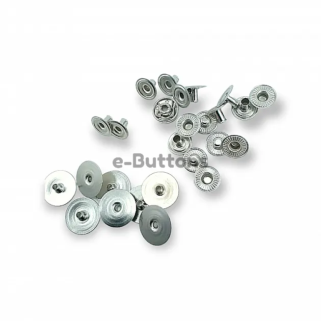 Hidden Snap Fastener 16 mm 54 System Brass Snap Fastener Set of 4 144 Pieces C00020 Hidden Snap Fastener 16 mm 26L / 5/8" 54 System Brass Snap Fastener Set of 4 144 Pieces C00020
