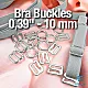 10 mm Bra Accessories 0,39" Strap Adjustment Buckle Hook and Ring CGT003T10