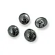 Shank Button 15 mm - 24 L Shield Cuffed Blouse and Jacket Cufflinks E 1252