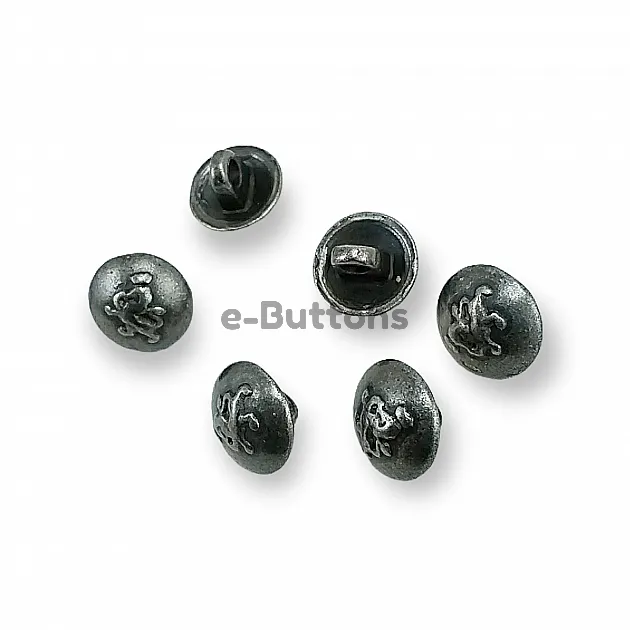 Metal Shirt Button Lion Figured 11mm 17 L E 131