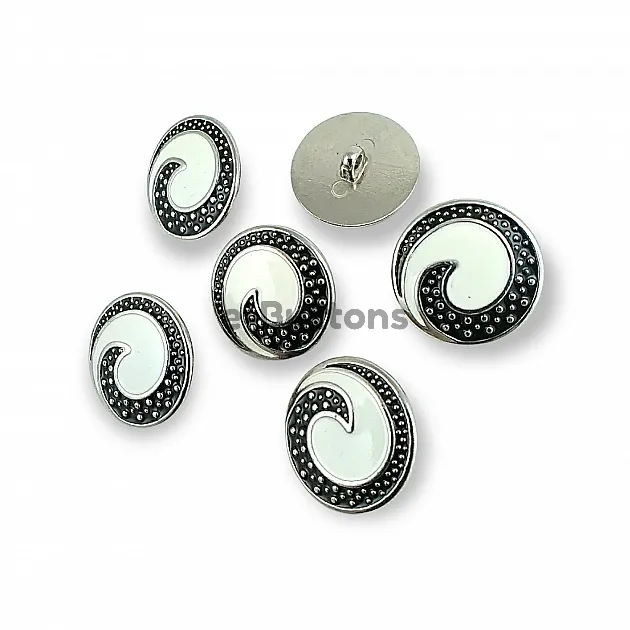 Transparent Enamel Shank Button 25 mm - 40 L Jacket and Coat Button E 1678