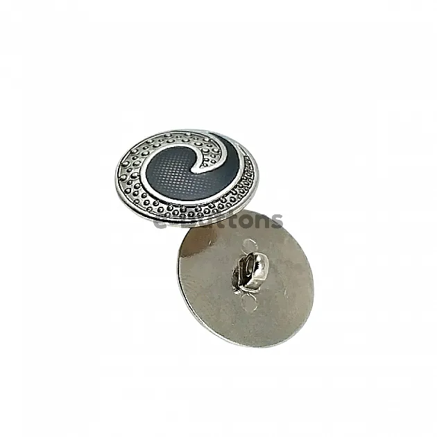 Transparent Enamel Shank Button 25 mm - 40 L Jacket and Coat Button E 1678