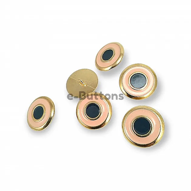 Enamel Jacket and Coat Button  22 mm - 36 L Set of 8 Spring Colors E 1949 SET8 V2