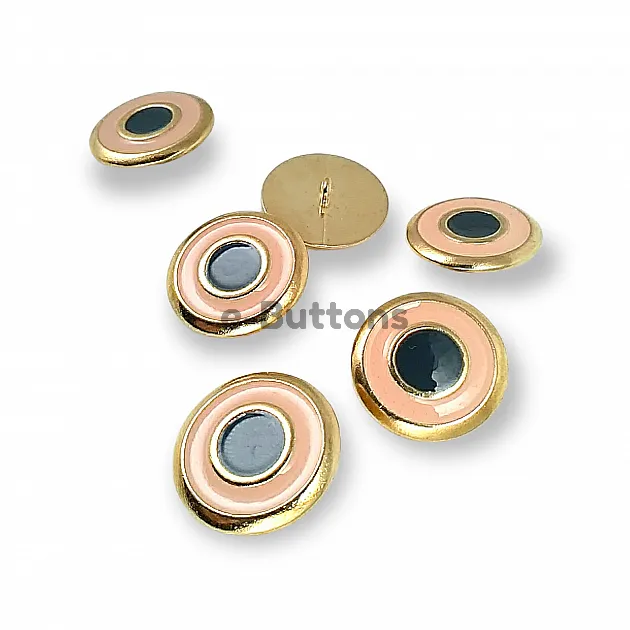 Enamel Jacket and Coat Button  22 mm - 36 L Set of 8 Spring Colors E 1949 SET8 V2