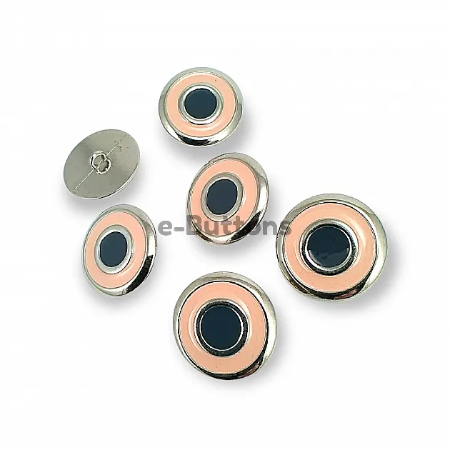 Enamel Jacket and Coat Button  22 mm - 36 L Set of 8 Spring Colors E 1949 SET8 V2