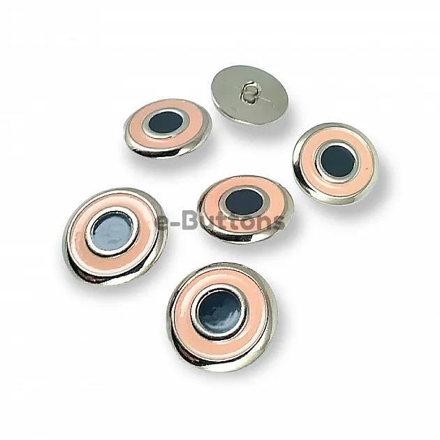 Enamel Jacket and Coat Button  22 mm - 36 L Set of 8 Spring Colors E 1949 SET8 V2