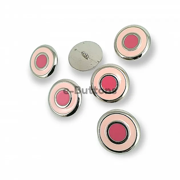 Enamel Jacket and Coat Button  22 mm - 36 L Set of 8 Spring Colors E 1949 SET8 V2