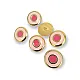 Enamel Jacket and Coat Button  22 mm - 36 L Set of 8 Spring Colors E 1949 SET8 V2