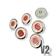 Enamel Jacket and Coat Button  22 mm - 36 L Set of 8 Spring Colors E 1949 SET8 V2