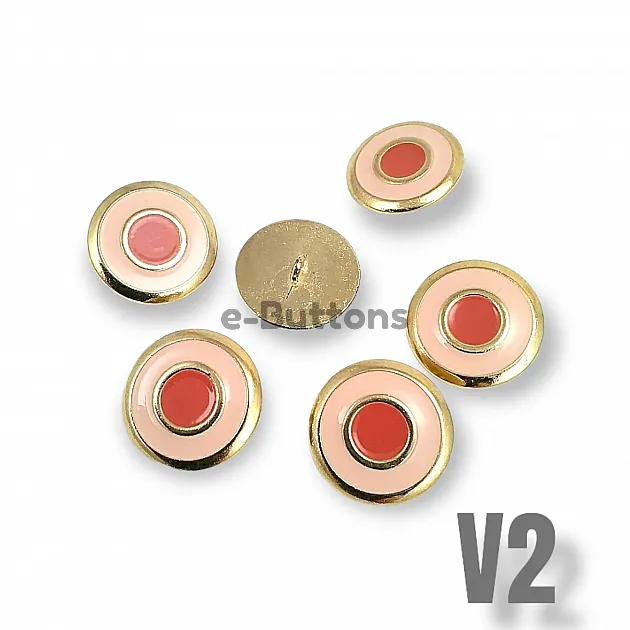 Enamel Jacket and Coat Button  22 mm - 36 L Set of 8 Spring Colors E 1949 SET8 V2