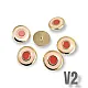 Enamel Jacket and Coat Button  22 mm - 36 L Set of 8 Spring Colors E 1949 SET8 V2