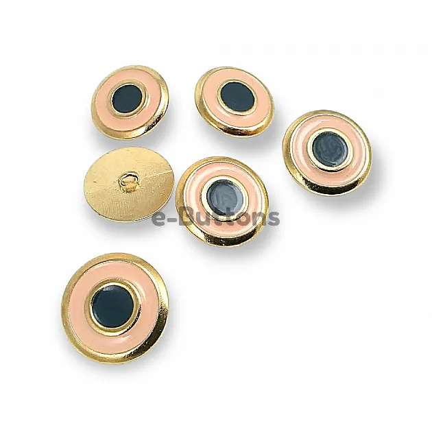 Enamel Jacket and Coat Button  22 mm - 36 L Set of 8 Spring Colors E 1949 SET8 V2